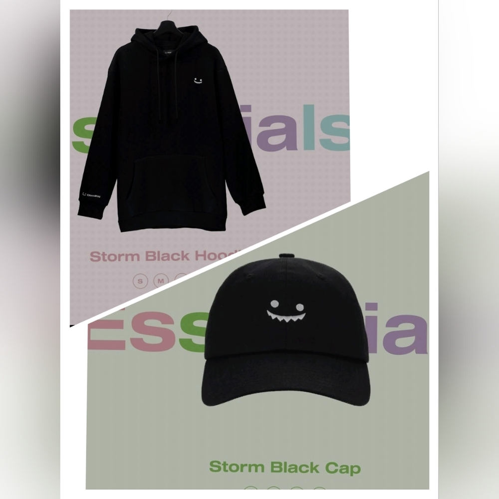 Cloudkid:Limited Edition - Black Hoodie and Cap Set, Uni